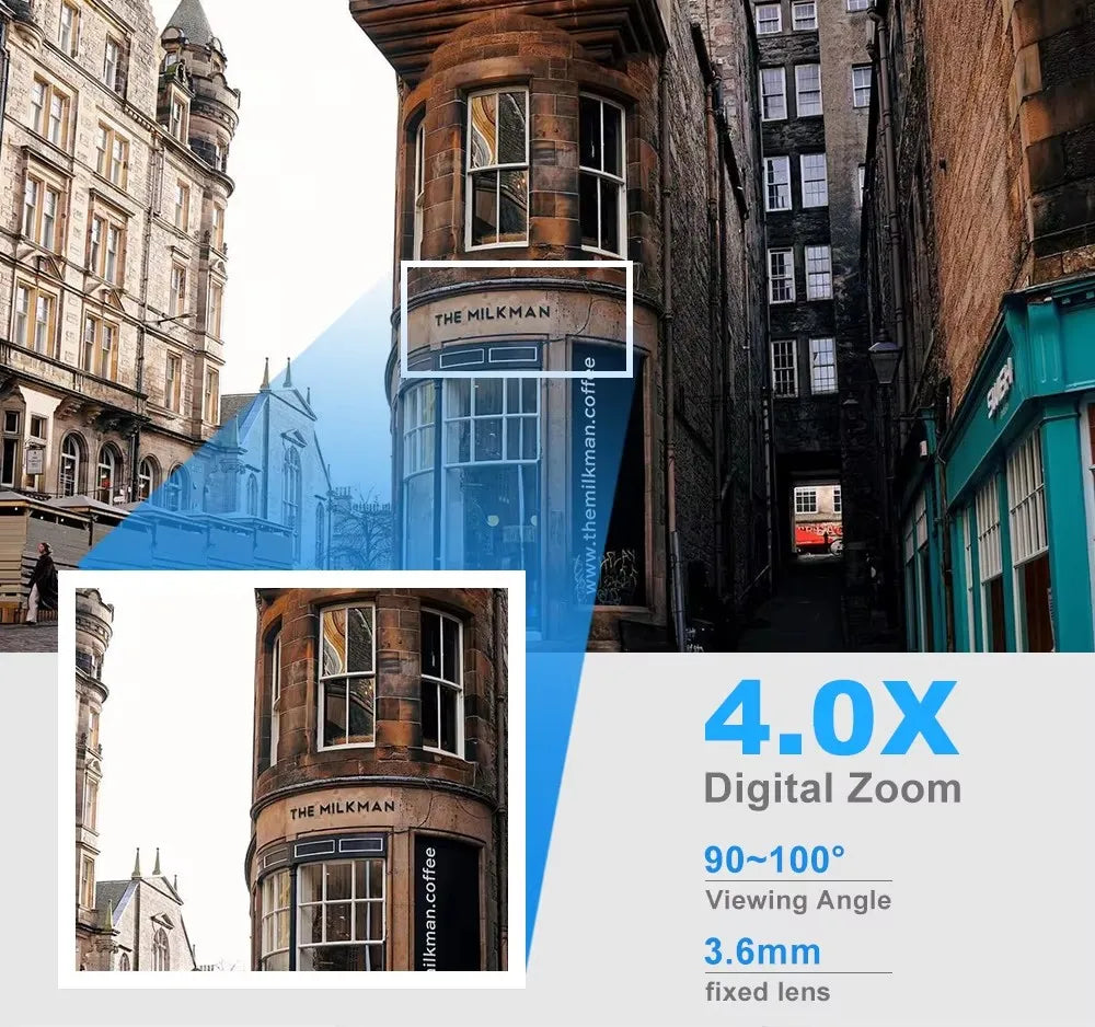 HoweYi HY-IF200 home security camera 4x zoom detail