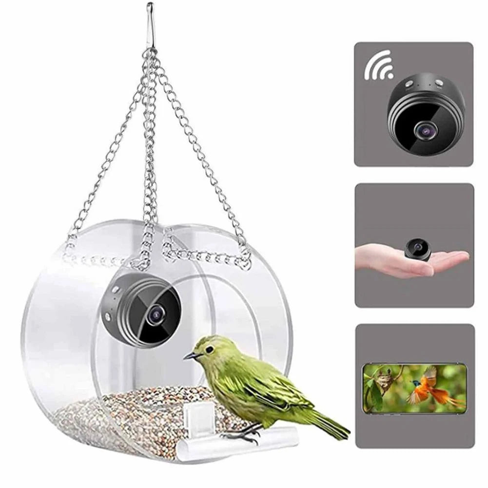 HoweYi HY-PM-B200 bird feeder with camera full accessories kit