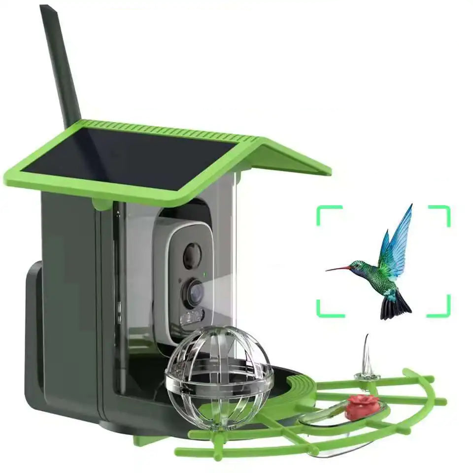 HoweYi HY-PM-B400 2K bird feeder with camera front view