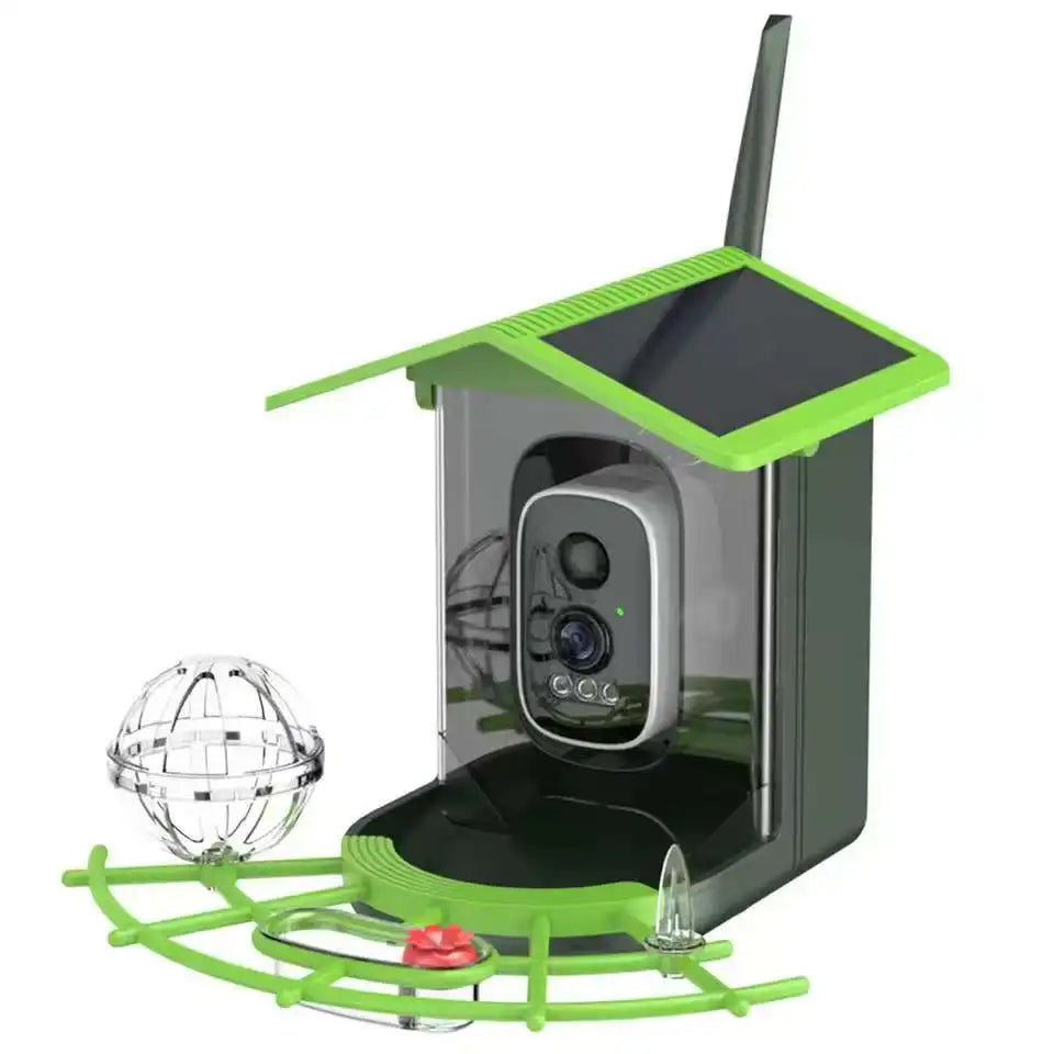 HoweYi HY-PM-B400 2K bird feeder with camera front view