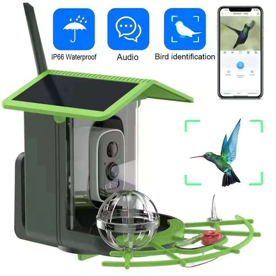 HoweYi HY-PM-B400 smart bird feeder camera feature labels