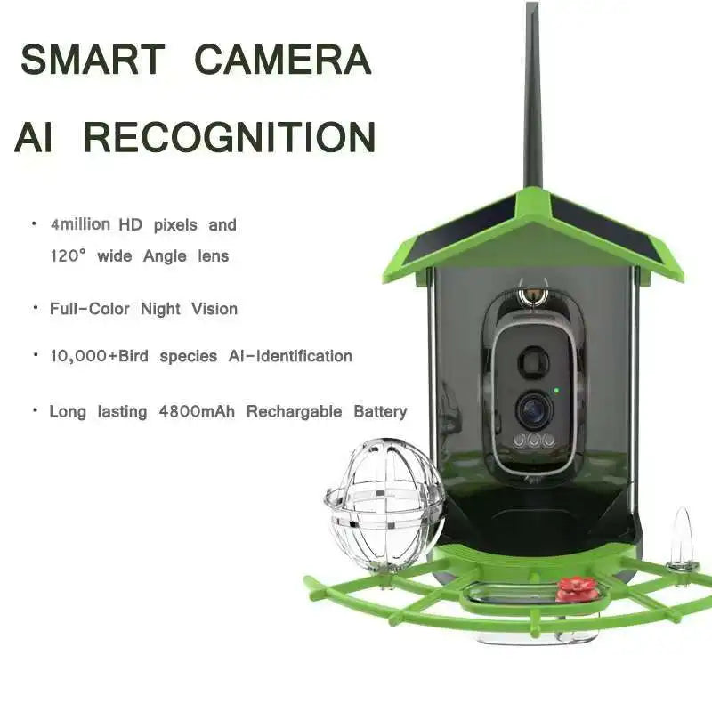 HoweYi HY-PM-B400 smart bird feeder camera feature labels