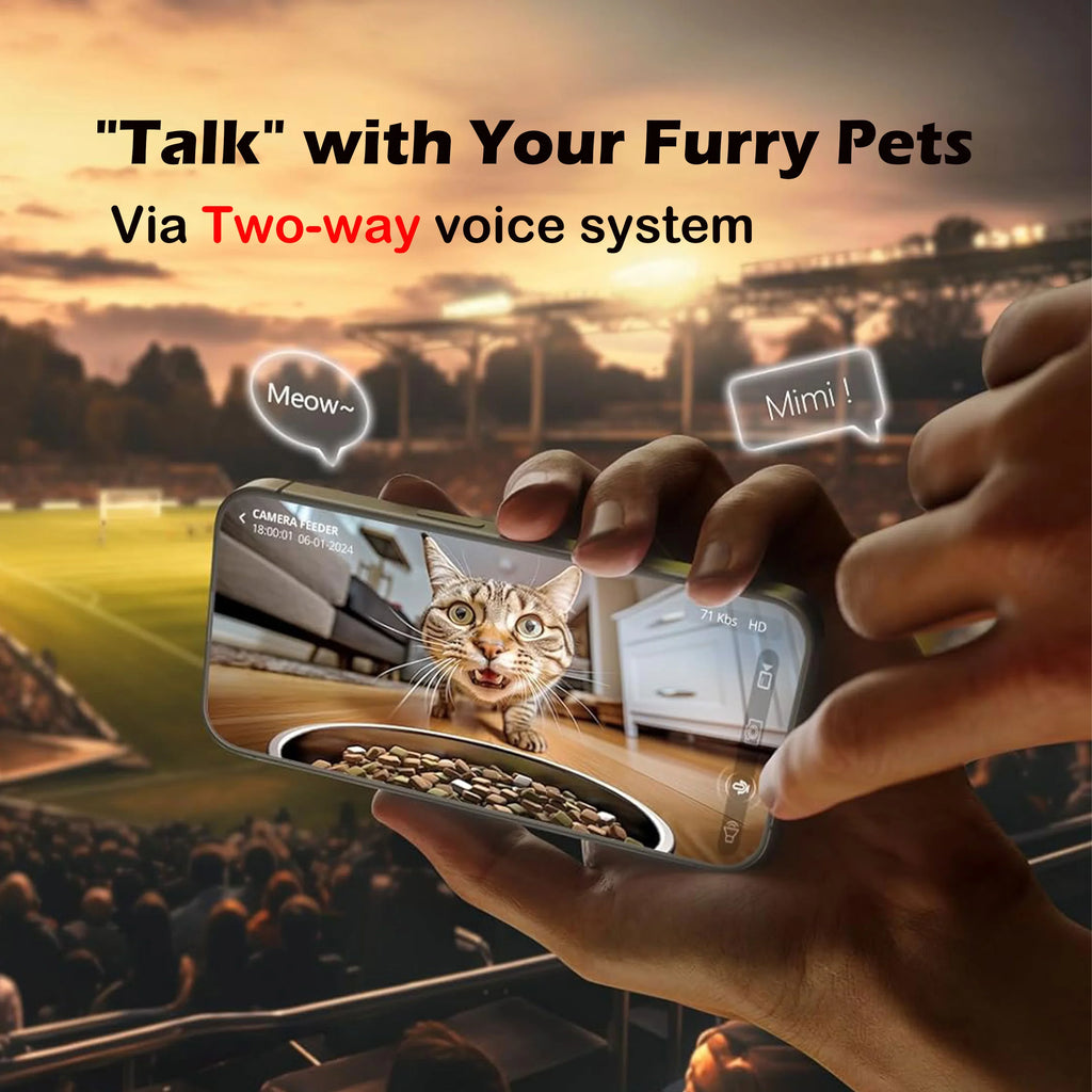 HoweYi HY-PM-F200 feeder two way audio pet interaction demo