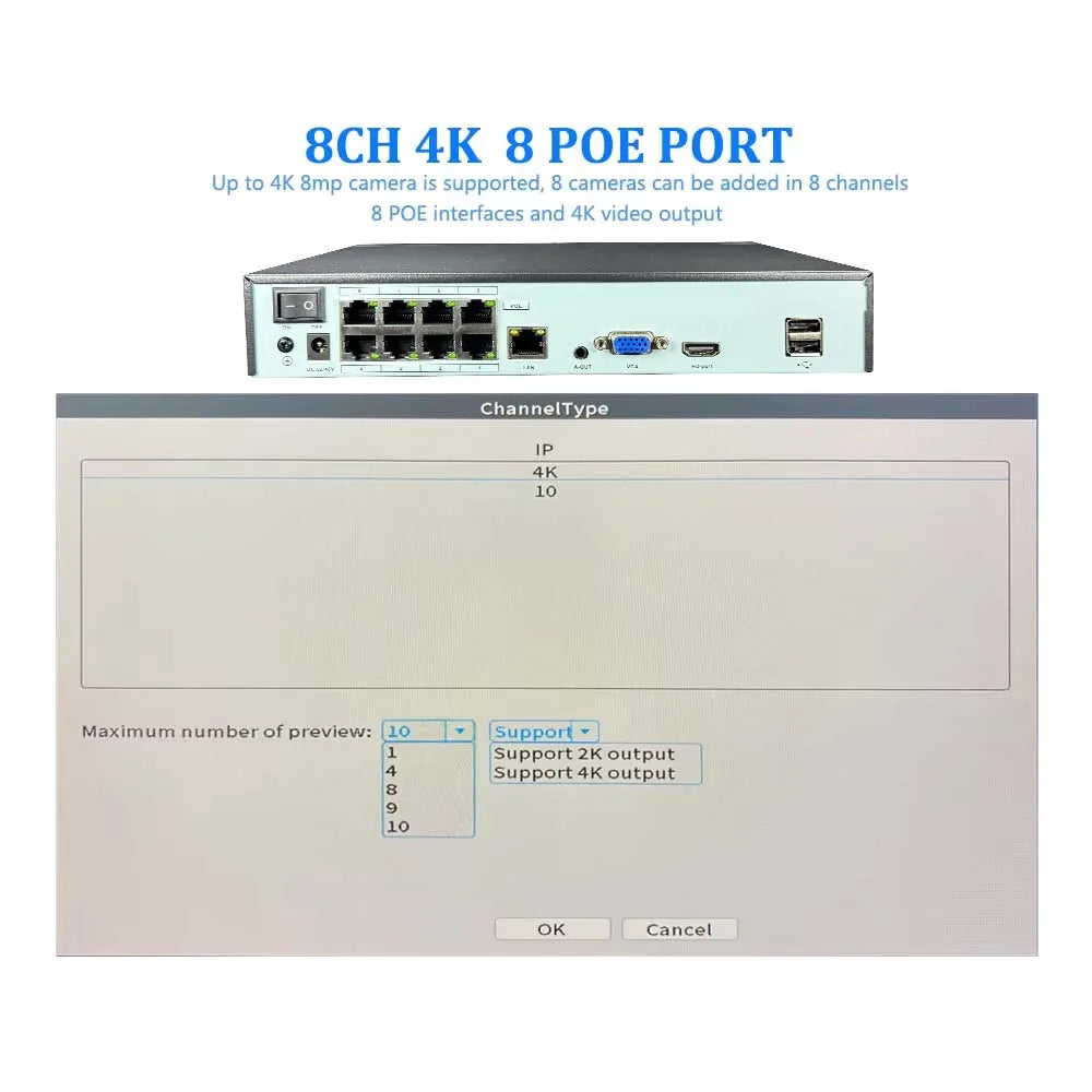 HoweYi HY-PS800-E NVR web management backend interface