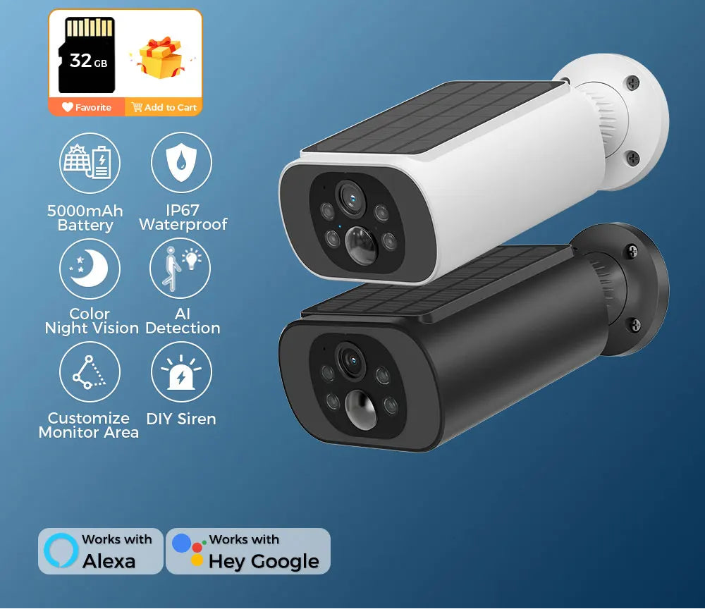 HoweYi HY-SO300-AI AI detection solar camera feature labels