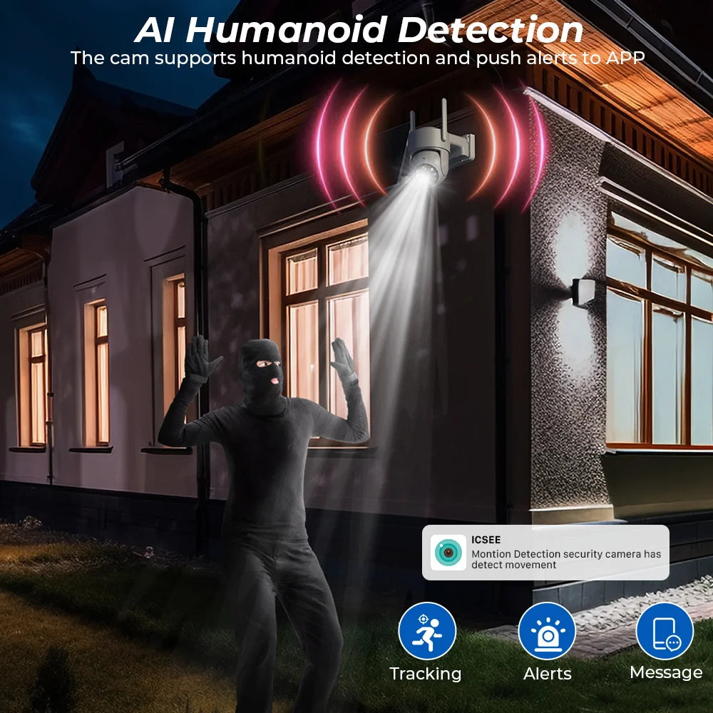 HoweYi HY-SO400 camera AI human detection alert demo