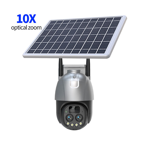 HYS32 10x Zoom Dual-Lens Solar Security Camera