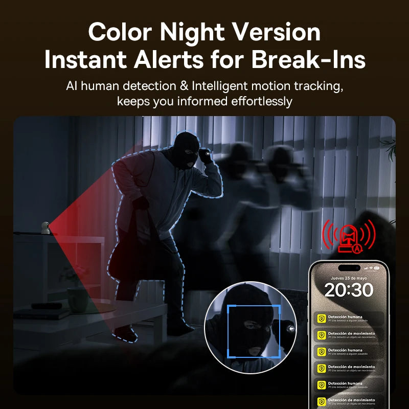 Clear black and white infrared night vision